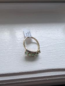 Brand New Silver Natural Emerald Ring For Sale - Photo 5