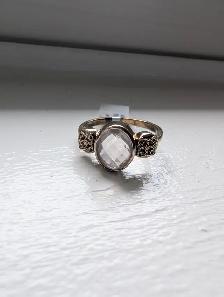 Brand New Sterling Silver Rose Quartz Ring For Sale - Photo 2