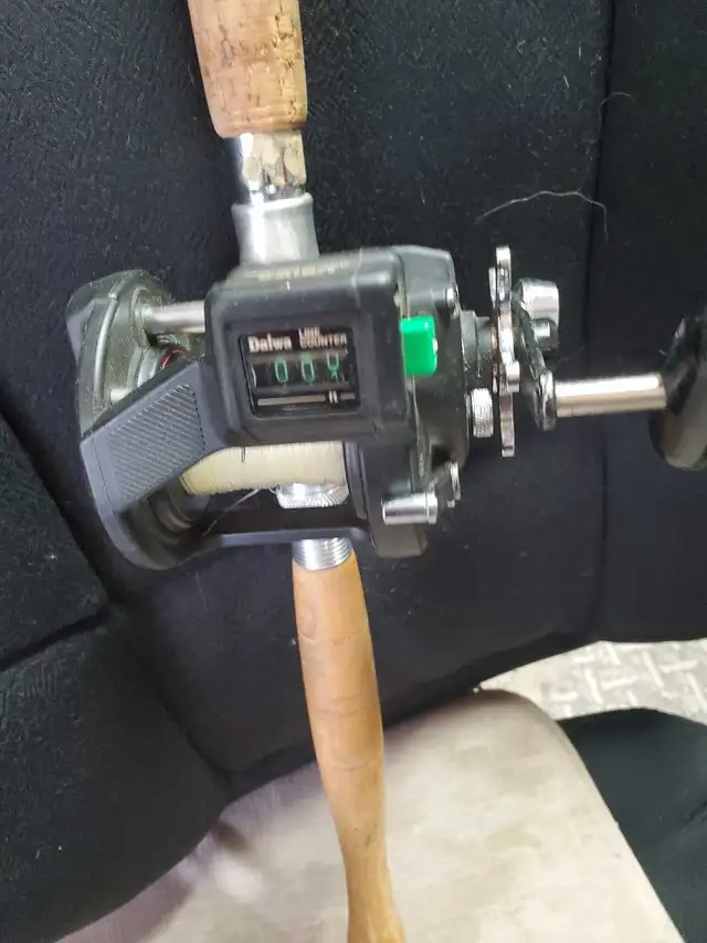 LIne counter fishing reel combo