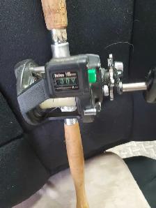 LIne counter fishing reel combo