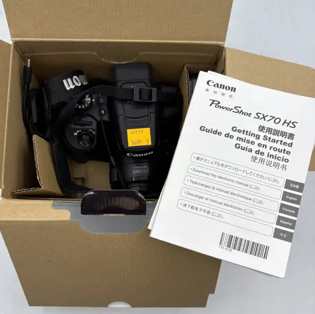Canon Powershot SX70 HS Camera with Accessories
