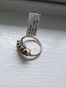 Brand New Silver Natural Blue Sapphire Ring For Sale - Photo 5