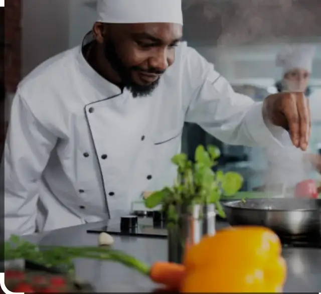 line cook and kitchen helper