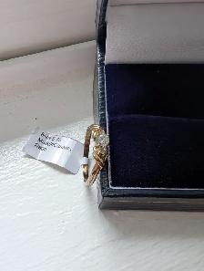 Brand New 10K Yellow Gold Diamond Ring For Sale - Photo 6