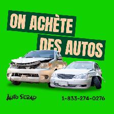 Vendez votre auto scrap aujourd’hui !!