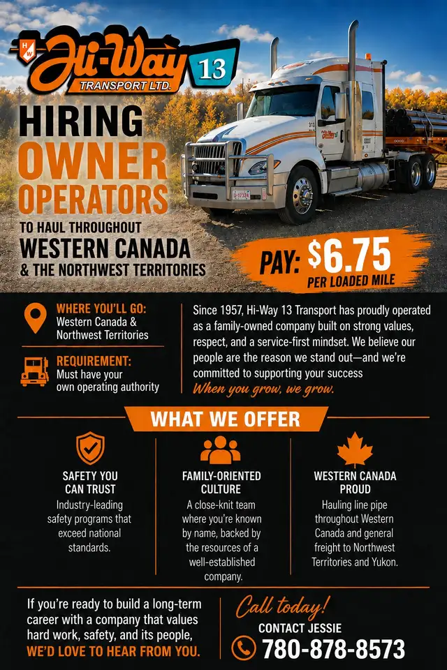 Hi-Way 13 Transport Owner Operators