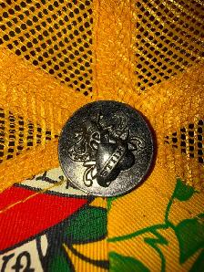 Rare Ed Hardy Tiger Rhinestone Trucker Hat – Yellow Snapback - Photo 2