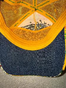 Rare Ed Hardy Tiger Rhinestone Trucker Hat – Yellow Snapback - Photo 8