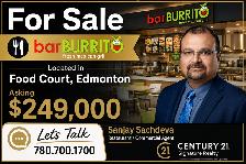 BAR BURRITO FOR SALE – FOOD COURT LOCATION | EDMONTON