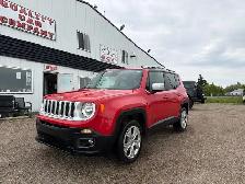 2015 Jeep Renegade Limited 4WD- WARRANTY INC, REMOTE START, LEAT