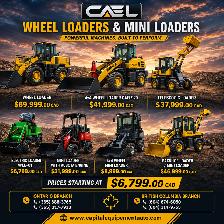 New CAEL Wheel Loaders Different capacity  – CERTFIED