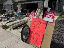 Garage sale today and tomorrow moving sale