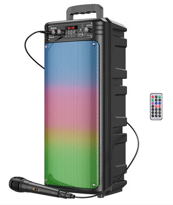 HOCO 2 x 6.5' Outdoor Wireless Speaker with Wired Microphone