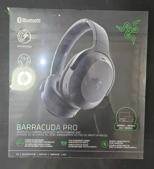 NEW RAZER BARRACUDA PRO HEADSET