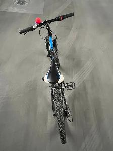 Supercycle Impulse Youth Mountain Bike, 20-in Wheel, Black/Blue - Photo 3