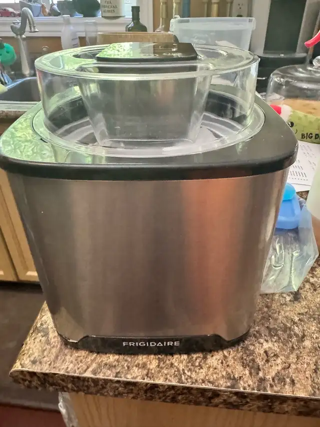 FREE Fridgidaire Ice Cream Maker.