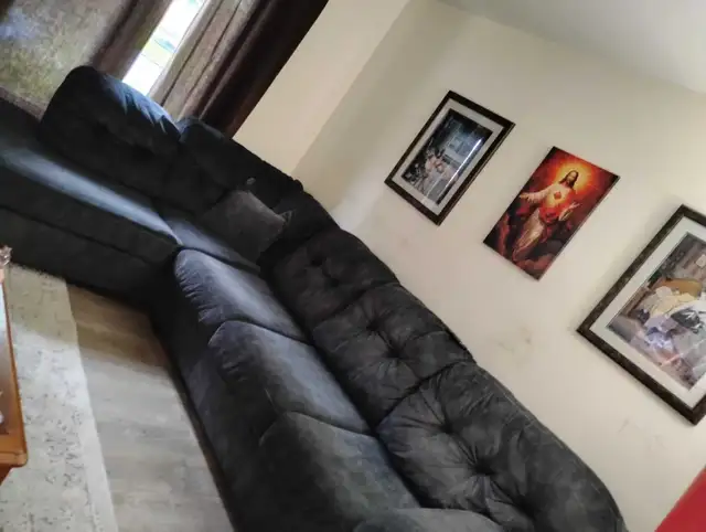 large dark sectional