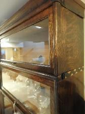 Rare Identical twin Antique barrister bookcases, 5 glass levels - Photo 8