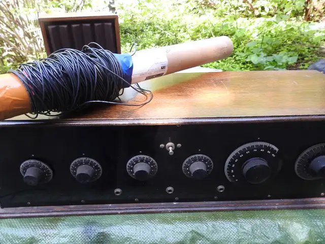 vintage Home Made  Radio With Radio Shack parts circa 1950's