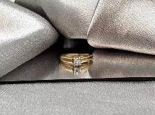 14Kt 2 Tone Gold 0.25ct. Diamond Solitaire Engagement Ring $875 - Photo 3