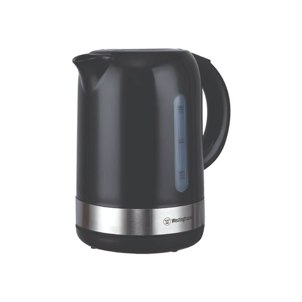 Westinghouse 1.7L Plastic Kettle, Black