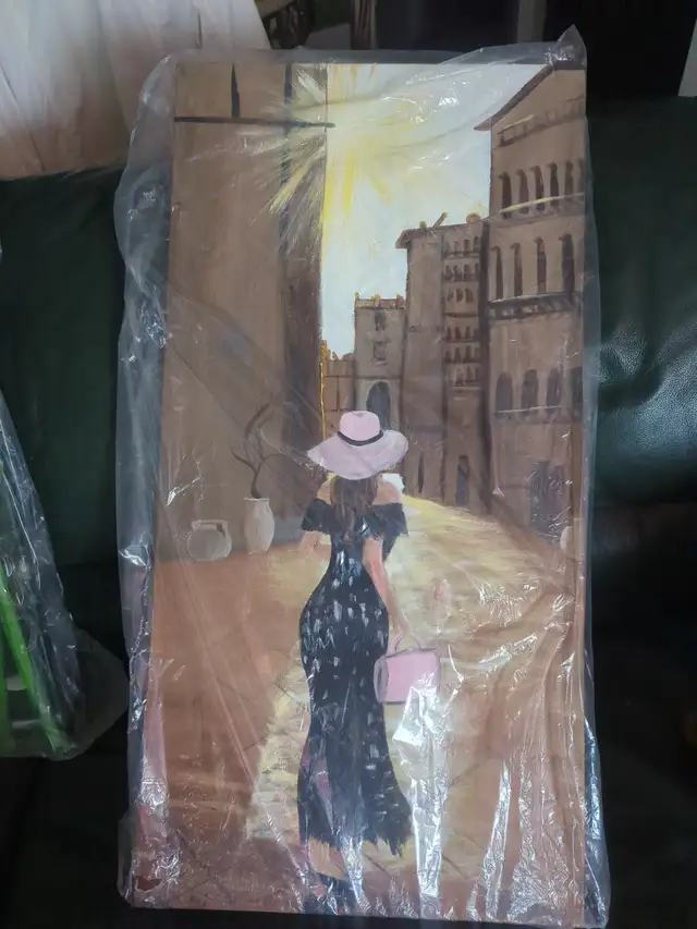 Acrylic paintings 'shopping stroll'