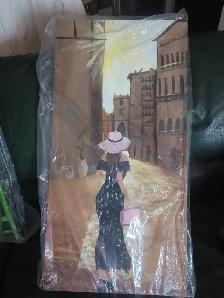 Acrylic paintings 'shopping stroll'