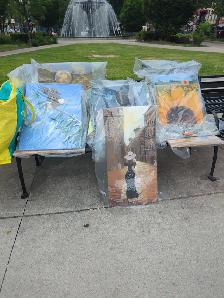 Acrylic paintings 'shopping stroll' - Photo 10