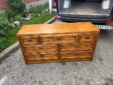 Free delivery used Wooden Dresser with 7 Drawers