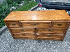 Free delivery used Wooden Dresser with 7 Drawers - Photo 5