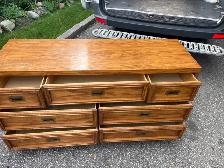 Free delivery used Wooden Dresser with 7 Drawers - Photo 6