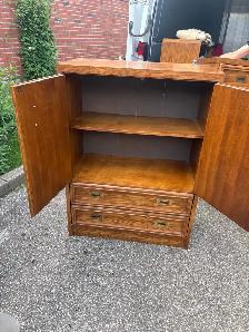 Free delivery used Vintage Wooden Armoire with Drawers - Photo 3