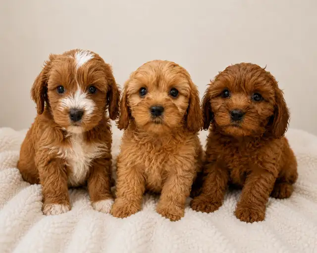 mini cavapoo puppies (cavalier King Charles X toy poodle)