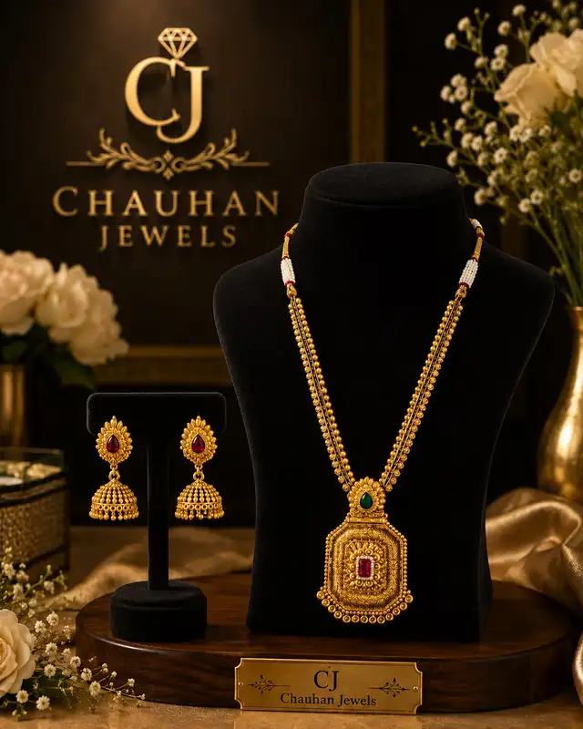 Gold plated necklace set