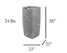 Impressions Riverwalk 50 Gal. Dark Granite Rain Barrel - Photo 6