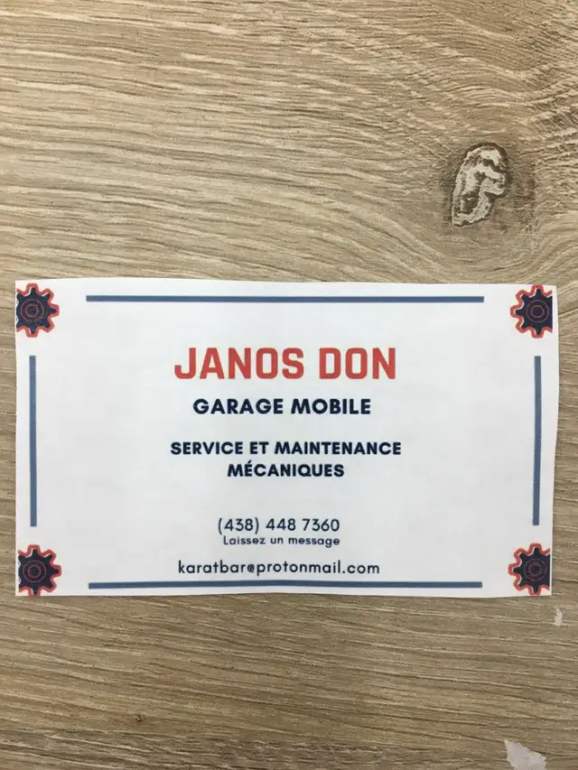 Mobile mechanic handyman.