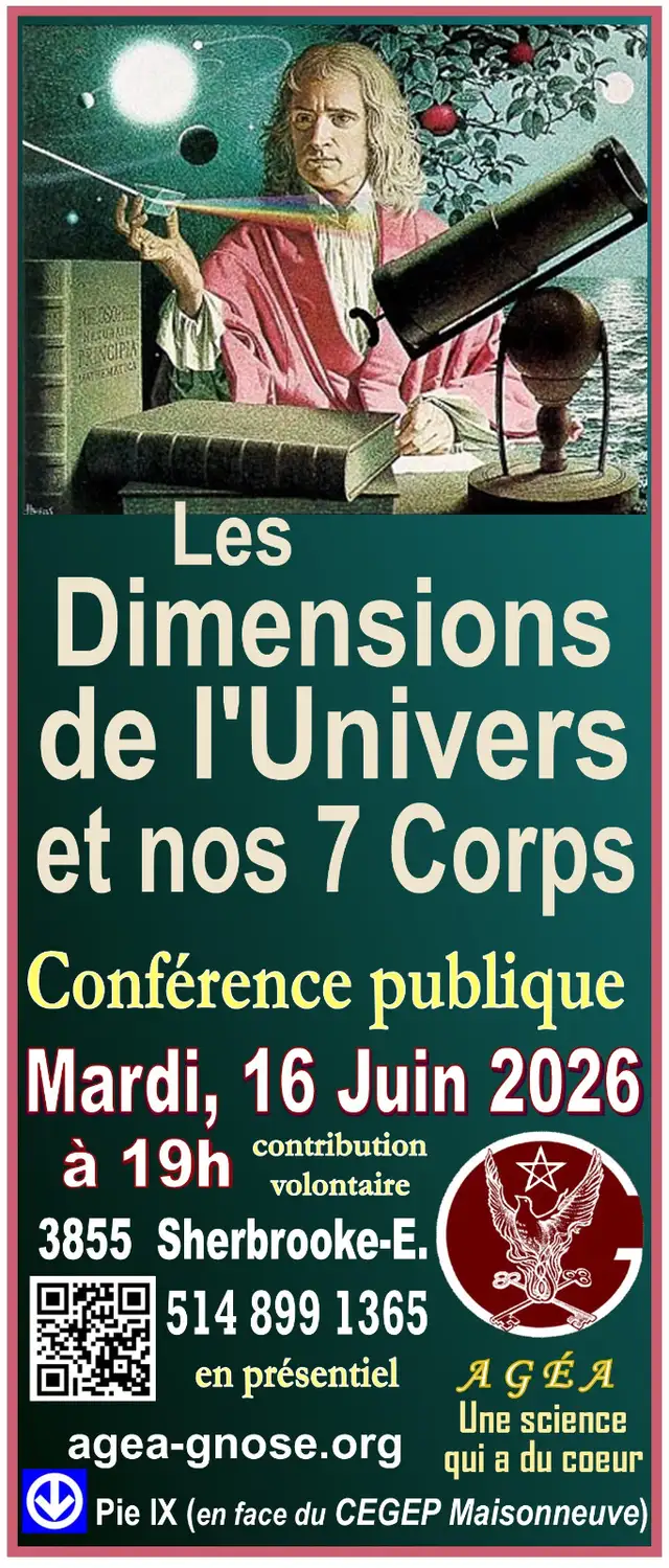Les Dimension de l'Univers et nos 7 corps