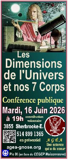 Les Dimension de l'Univers et nos 7 corps