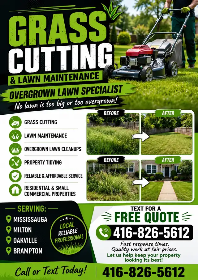 GRASS CUTTING & LAWN MAINTENANCE