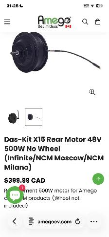 2025 Das-Kit X15 48V 500W Rear Hub Motor   Spokes - Photo 7