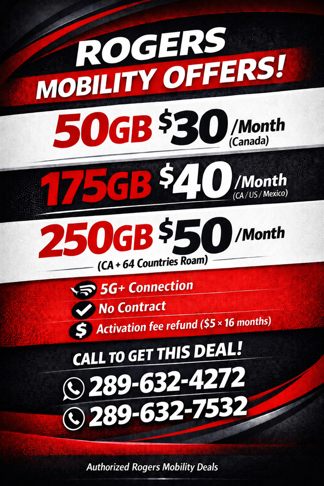 Get connected with amazing Cellphone offers in Canada!