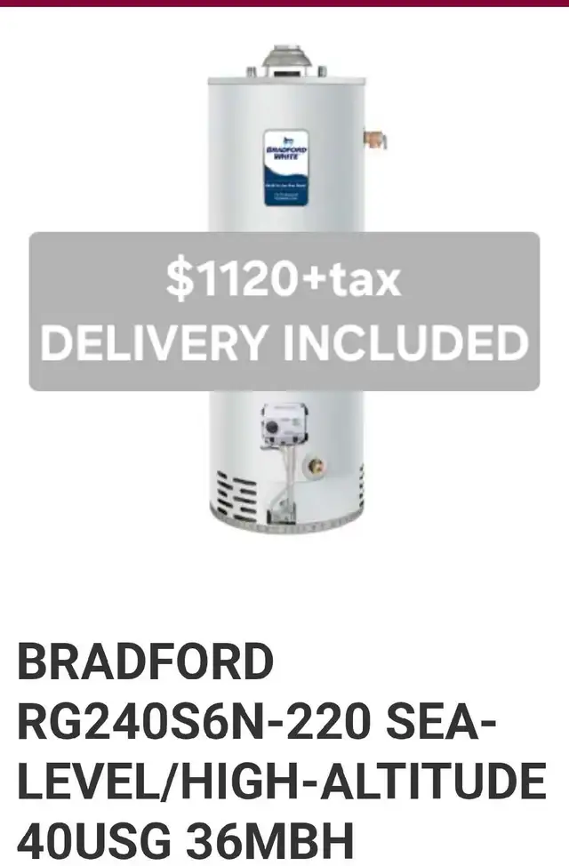 40 gallon water heater