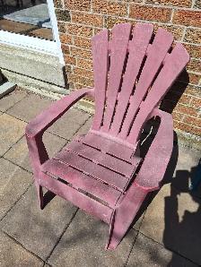 Red Plastic Muskoka Chair - Photo 2