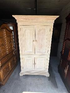 Free delivery used Light Wood Armoire / Storage Cabinet