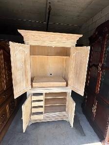 Free delivery used Light Wood Armoire / Storage Cabinet - Photo 3