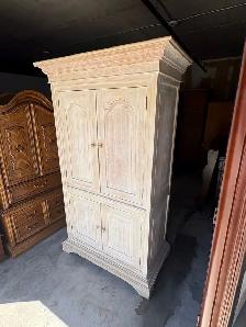 Free delivery used Light Wood Armoire / Storage Cabinet - Photo 4