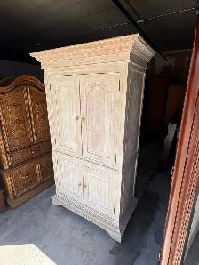 Free delivery used Light Wood Armoire / Storage Cabinet - Photo 5