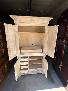 Free delivery used Light Wood Armoire / Storage Cabinet - Photo 6