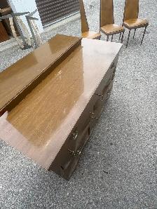 Free delivery used Vintage Wooden Dresser with Mirror - Photo 3