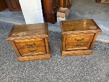 Free delivery used Victoriaville Oak Nightstands (Pair) - Photo 2